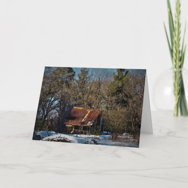 Carte de Noël "Délabrement" (Devant)