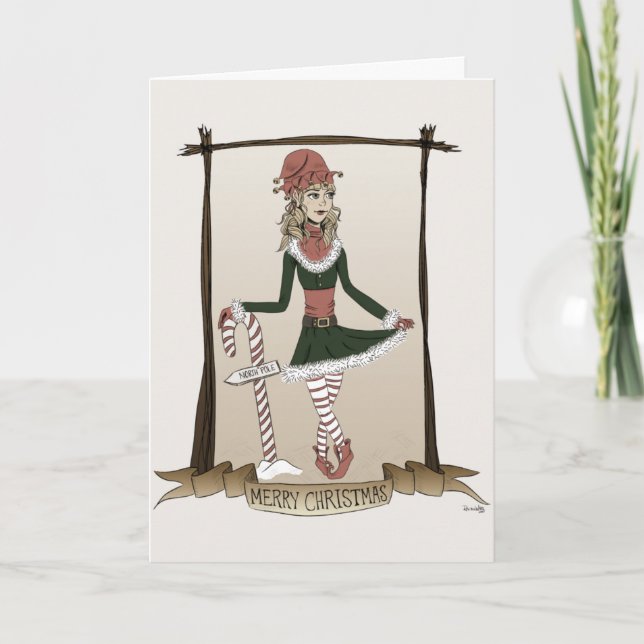 Carte de Noël d'Elf (Devant)