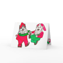 Carte de Noël d'ELFES de DANSE