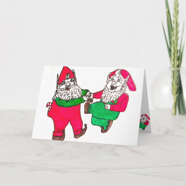 Carte de Noël d'ELFES de DANSE (Devant)