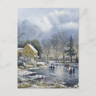 Carte de Noël démodée
