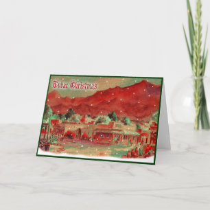 Carte de Noël démodée de Tubac