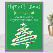 Carte de Noël d'entreprise