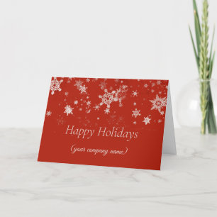 Carte de Noël d'entreprise avec Flèches rouges