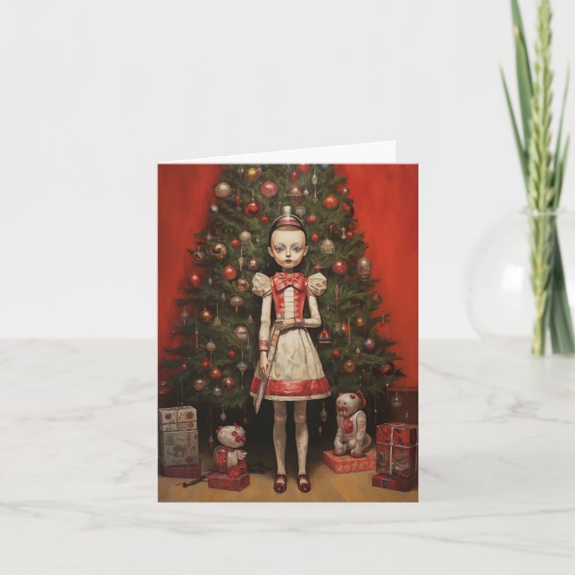 Carte de Noël Déplaisant surréaliste (Devant)