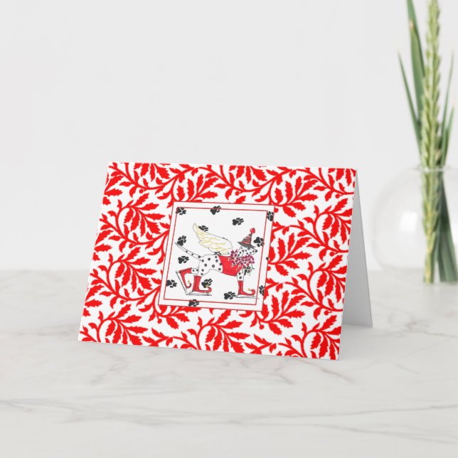 Carte de Noël des Anges de Gulliver Dalmatien NOEL (Devant)