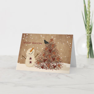 Carte de Noël des Bénédictions d'hiver