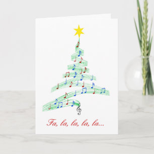 Carte de Noël des bonnes notes de Diva