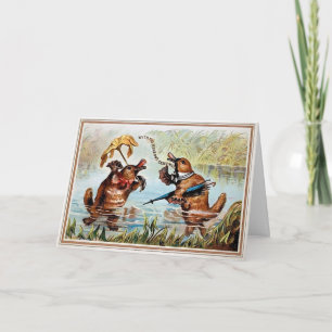 Carte de Noël des Canards victoriens