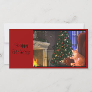 Carte de Noël des chats