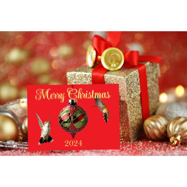Carte de Noël des colibris (Créateur téléchargé)
