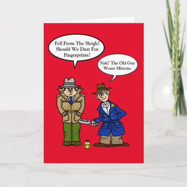 Carte de Noël des deux policiers (Devant)
