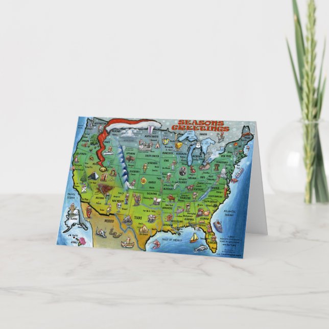 Carte de Noël des Etats-Unis (Devant)