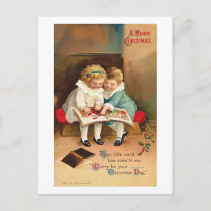 Carte de Noël des livres pour enfants