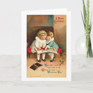 Carte de Noël des livres pour enfants