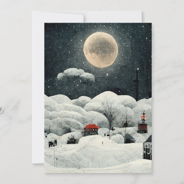 Carte de Noël des merveilles d'hiver (Devant)