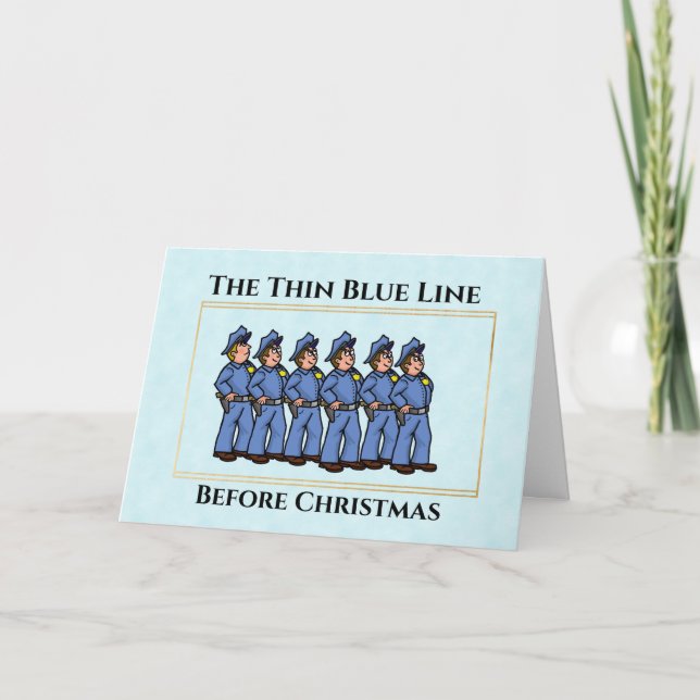 Carte de Noël des policiers de la Ligne Bleue Minc (Devant)