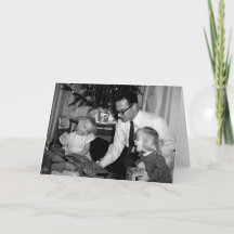 Carte de Noël des soeurs vintages