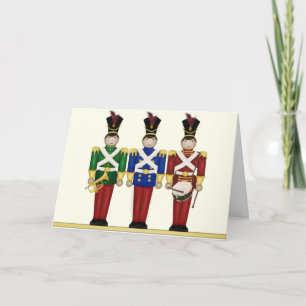Carte de Noël des soldats de jouets