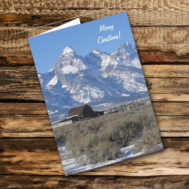 Carte de Noël des Tétons du Wyoming (Créateur téléchargé)