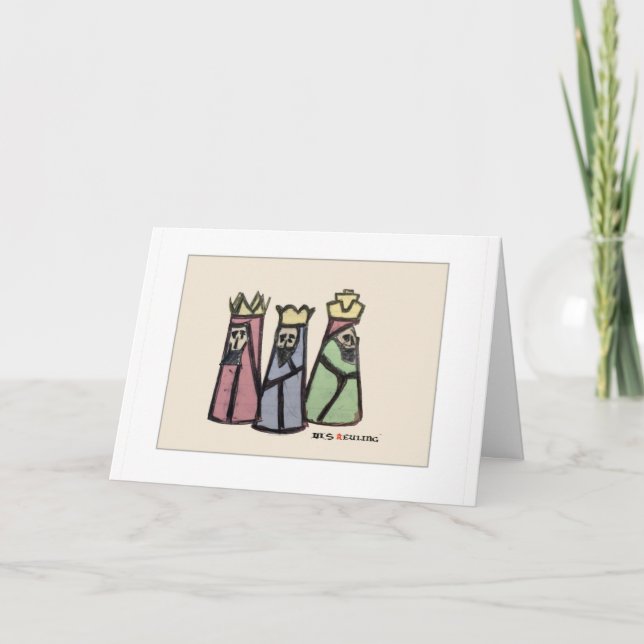 Carte de Noël des trois rois (Devant)