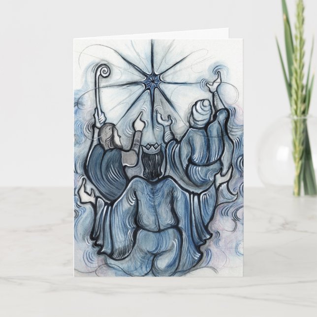 Carte de Noël des trois rois (Devant)