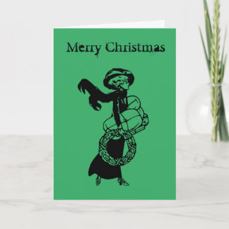 Carte de Noël design vintage