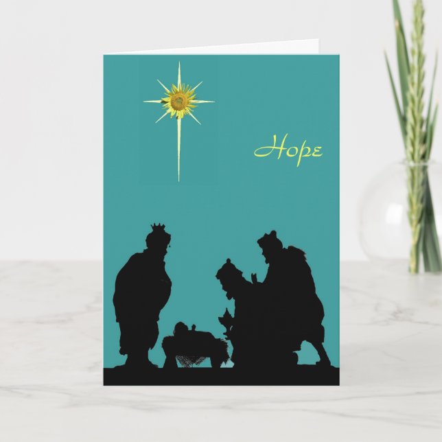 Carte de Noël d'espoir de Magi (Devant)