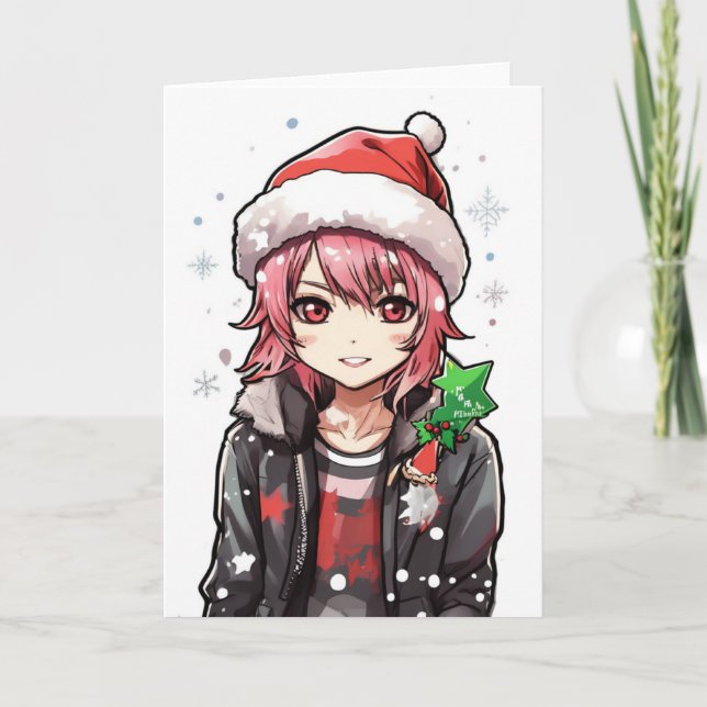 carte de Noël dessin animé (Devant)