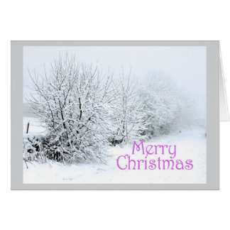 Carte de Noël d'hiver joyeux