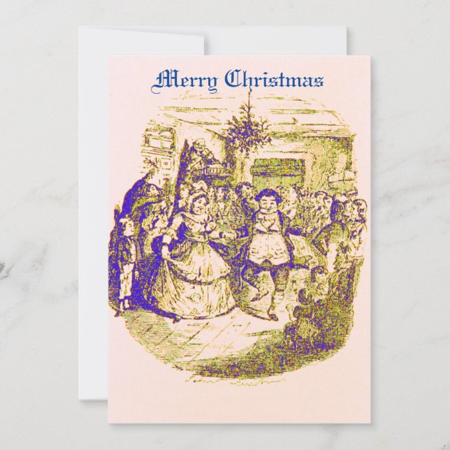 Carte de Noël Dickens (Devant)