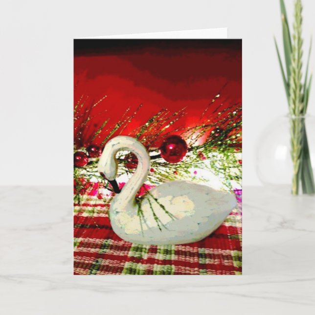 Carte de Noël d'oie (Devant)