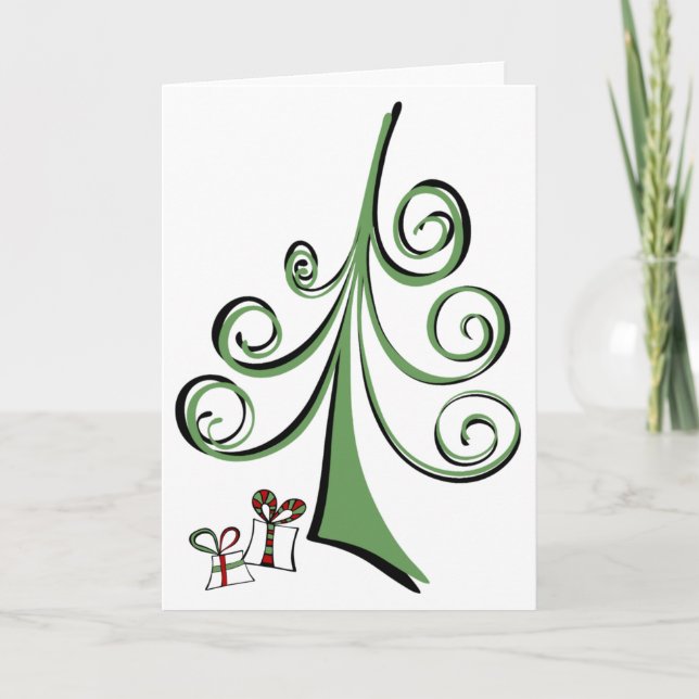 Carte de Noël Doodle (Devant)