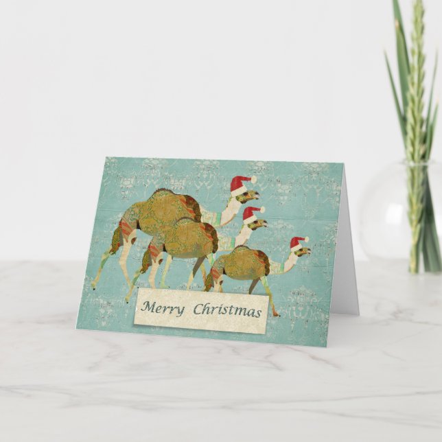 Carte de Noël Dreamy Camels (Devant)