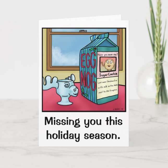 Carte de Noël Drôle Miss You (Devant)