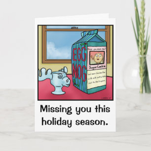 Carte de Noël Drôle Miss You