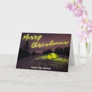 Carte de Noël du camping