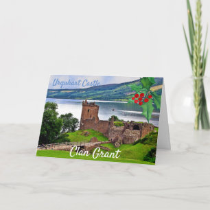 Carte de Noël du château d'Urquhart Clan Grant éco