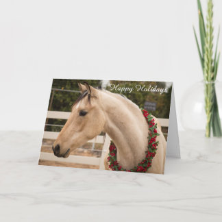 Carte de Noël du cheval
