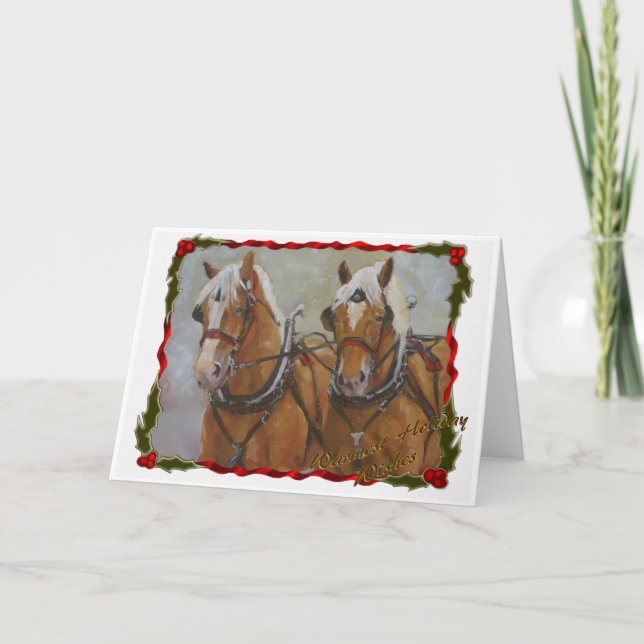 Carte de Noël du Cheval belge (Devant)