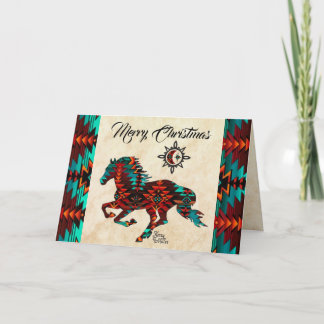 Carte de Noël du cheval du Sud-Ouest