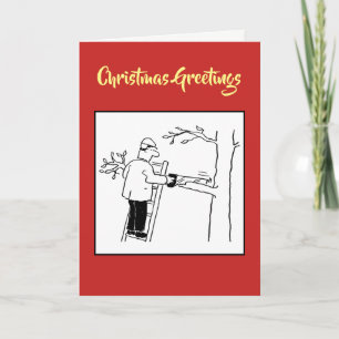 Carte de Noël du chirurgien de l'arbre