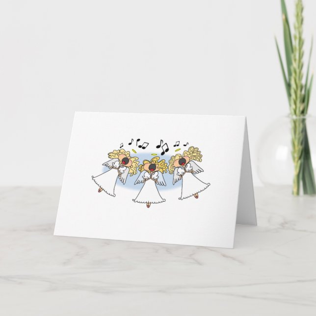 Carte de Noël du Chœur de Cartoon des Anges (Devant)