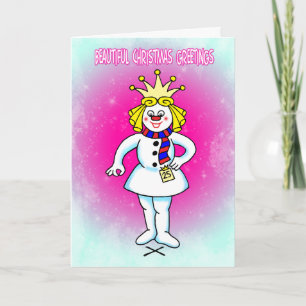 Carte de Noël du concours de beauté
