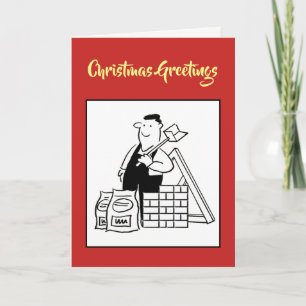 Carte de Noël du constructeur ou de l'entreprise d
