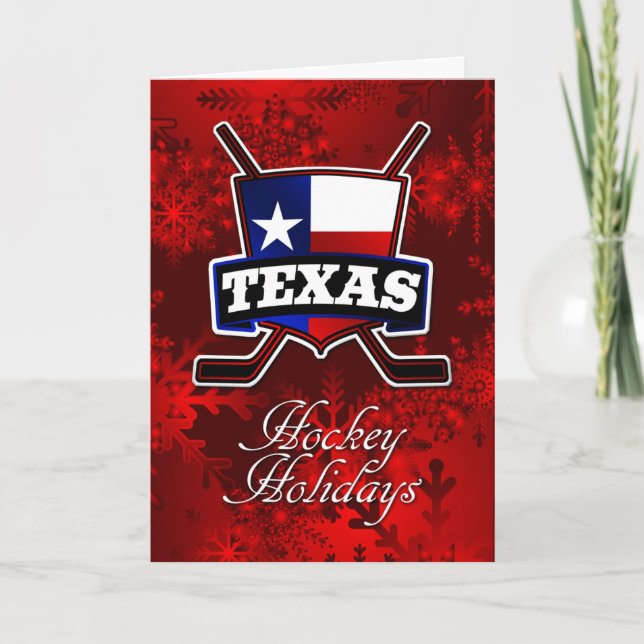 Carte de Noël du drapeau du Texas (Devant)