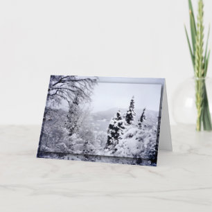 Carte de Noël du lac Nojiri