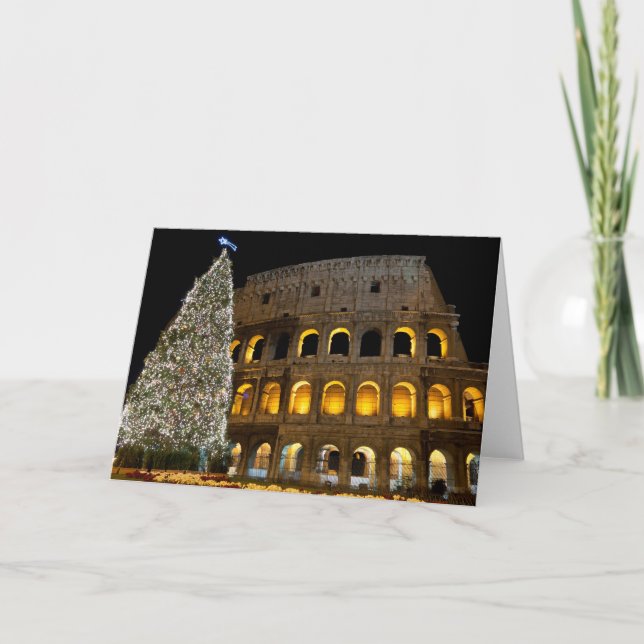 Carte de Noël du Magazine Italie - Colisée (Devant)