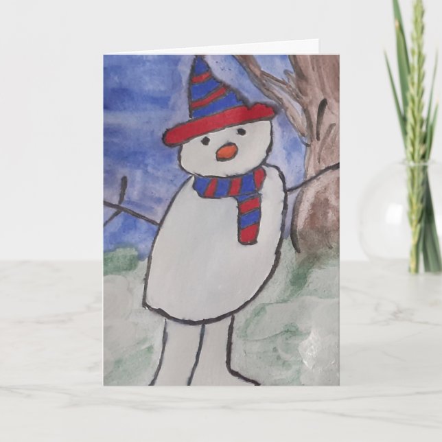 Carte de Noël du motoneige (Devant)