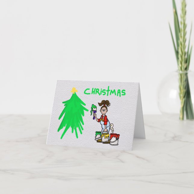 Carte de Noël du peintre (Devant)